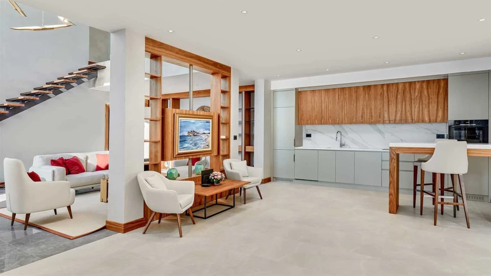 Beautiful Spacious Living Room with Elegant Design